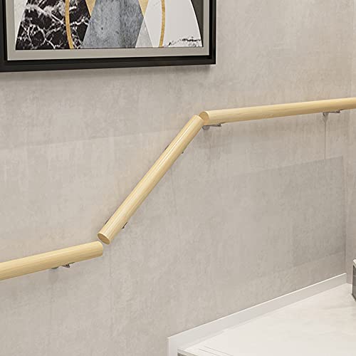 Rambarde d'escalier en bois massif de sécurité avec kit complet de fixation - 8