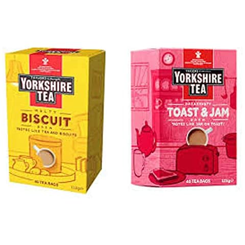 Tea Bags Biscuit Brew 40 bags (1 pack) 112g Bundled With Tea Bags Toast And Jam 40 bags (1 pack) 125g Cover