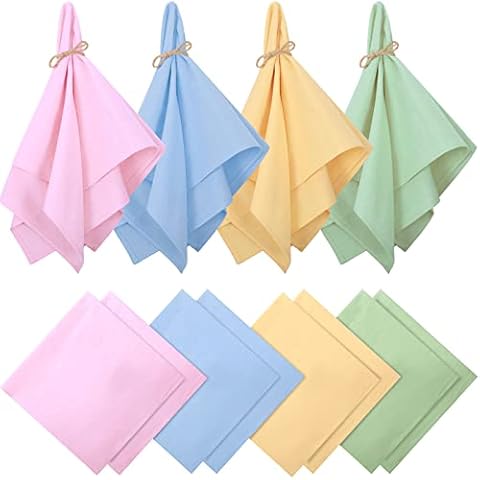 12 Pcs Easter Cloth Napkins for Spring Cover