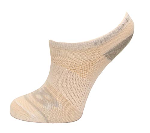 New Balance Kid's No Show Socks, White, (L) Kid's 4-10, 6 Pair