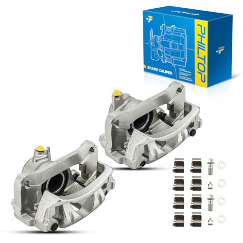 Image of PHILTOP Rear Brake Caliper w /o Pads Compatible with 2003-2009 4Runner, 2007-2014 FJ Cruiser, OE# 19-B2726, 19-B2727, Replacement Disc Brake Caliper Assembly