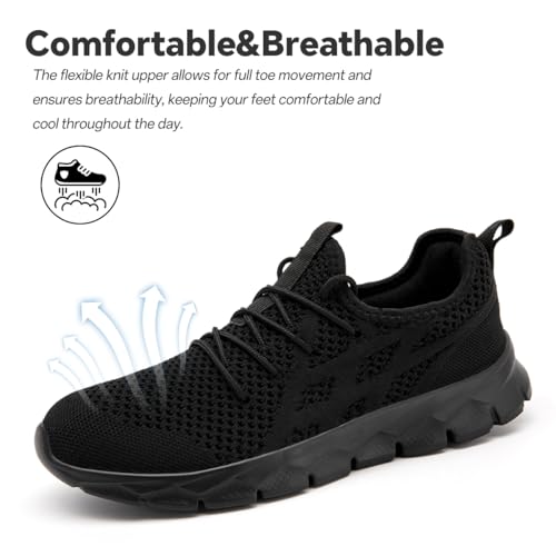 Image of Running Shoes for Men Gym Tennis Athletic Walking Shoes Non Slip Lightweight Breathable Sports Mesh Fashion Work Sneakers Casual Workout Trianer
