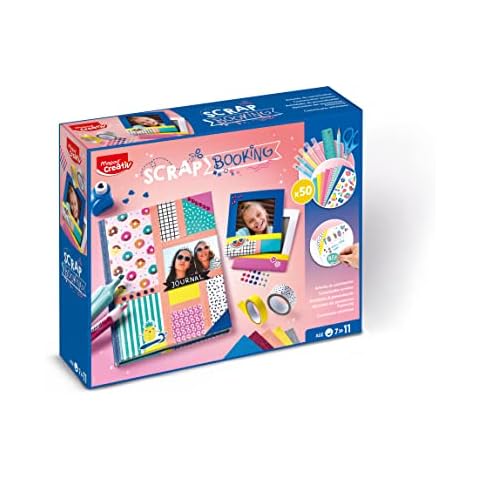 Maped Kreativ - Scrapbooking - komplettes Aktivitäten-Set, mit über 50 Zubehörteilen Hardware, darunter 1 Notizbuch und 2 Polaroid-Bilderrahmen zum Dekorieren - ab 7 Jahren Cover
