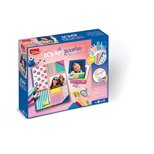 MAPED CREATIV Material Escolar, Álbum de Manualidades para Decorar y Desarrollar la Creatividad - Con Todos los Materiales Necesarios Incluidos - 350 x 565 x 275 mm, Multicolor, 907054