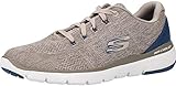 Material: Textil Skechers FLEX ADVANTAGE 3.0- STALLY-52957, Herren Low-Top, Beige (Taupe Blue Tpbl), 44 EU