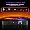 Android 14.0 TV Box 2026, Quad-Core 4GB RAM 128GB ROM, Mini Teclado | Video 8K, Doble WiFi, Bluetooth 5.0, HDMI USB 2.0/3.0 Smart Home Streaming Media Box 8