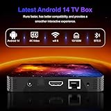 Android TV Box 4GB RAM 64GB ROM, Android 12.0, Mali-G31 GPU, Dual WiFi 2.4G/5G, Bluetooth 4.2, 4K UHD Media Player, Airplay & Miracast Support, Mini Wireless Backlit Keyboard Included - Image 4