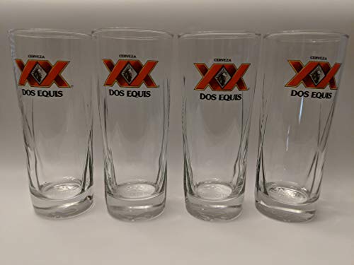 Dos Equis Cantina Style Pint Glass by Boelter | Set of 4