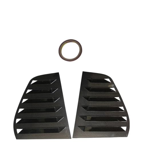 Garniture ventilation Golf 6 look carbone persiennes de fenêtre arrière protection et style