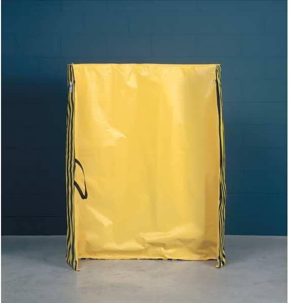 Welding Screen-Vinyl, 9 ft. W., 6 ft. H., 13 oz/sq yd, 150 Degrees F Withstand Temp., Yellow