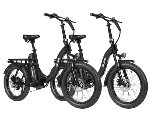 ESKUTE Electric Bike for Adults – 1200W Peak Motor, Folding 20x3 Fat Tire E‑Bike, 48V 13Ah Battery, Step‑Through Cargo Fold Ebike, NFC Unlock, 20+ MPH, 7‑Speed, Up to 55 Miles image 9