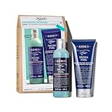 Kiehl's Refreshing Remedies Men's Skincare Set, Invigorating Facial Treatment, Wash 250ml & Moisturiser 200ml