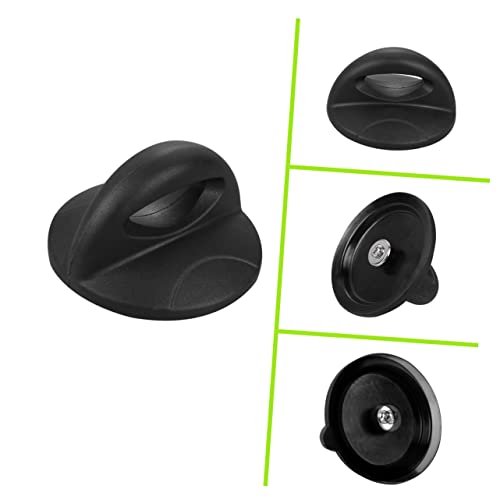 Elayard 4 Stück Topfdeckelknopf Schwarz