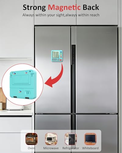 Digital Kitchen Timer with 4 Channel, Loud Alarm and Silent Mode - Image 4