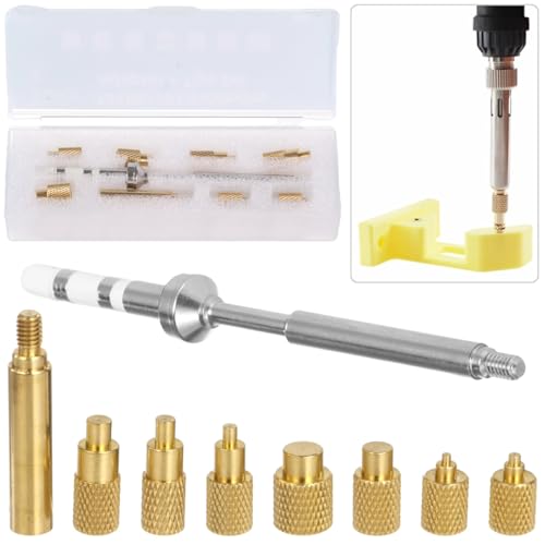Image of Soldering Adapter and Tips Set, Soldering Iron Tips Screw-in Set, Soldering Iron Heat Set, M2 M2.5 M3 M4 M5 M6 M7 M8, 3D Printing Supplies, Compatible with TS100 TS101 Pine64 936 Soldering Pen