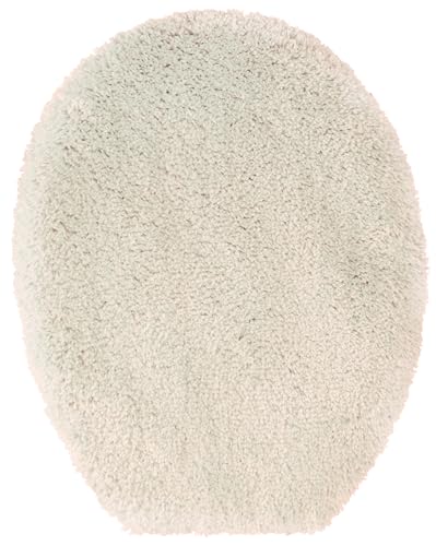 Brandsseller WC Deckelbezug 38x48 cm Ausschnitt aus weichem Mikrofaserstoff Toiletten Sitzbezug für Optimalen Komfort und Stil-Beige