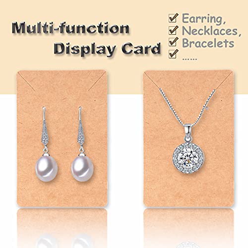 image for BOOMIBOO Earring Display Cards with 100 Pcs Earring Holder Cards 200 P