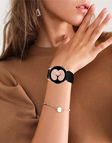 Elastic Bands for Galaxy Watch 7/6/5/4 Bands 44mm 40mm/5 Pro Strap 45mm, Samsung Galaxy Watch 6/4 Classic Band 43mm 42mm 46mm 47mm/Active 2/3 41mm Women Men, 20mm Stretch Nylon Wristband - image 7
