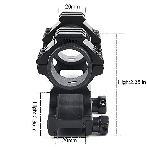 Adattatore Base Cannocchiale Per Fucile - Da 11mm A 20mm Picatinny, 2 Pezzi - Foto 10