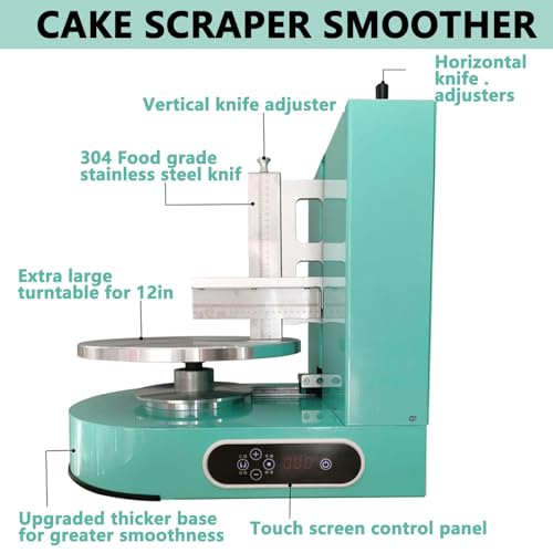 Macchina per glassa per Torte, Macchina elettrica per Decorare Torte, spalmatore di Crema a velocità Regolabile per Cottura Professionale e spalmatura di Torte