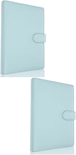 NUOBESTY 2 Peças Livros De Notas De Folhas Soltas Para Trabalho Caderno De Capa Dura Caderno Espiral Bloco De Notas De Viagem Vintage Bloco De Notas Escrita Cadernos Pu Bloco De Notas