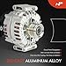 A-Premium Alternator Compatible with Mercedes-Benz C43 C450 E43 GLE43 GLE450 AMG, GL450, GLC43 AMG, GLS450, 14V 200A 6-Groove Clutch Pulley Clockwise