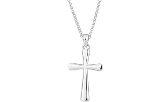 Silver Cross Necklace - A Simple and Elegant Adornment for Prom and Special Occasions
