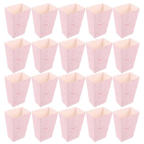SUPVOX 20pcs Elegant Snack Containers for Birthday Wedding and Cinema Parties for Treats and Goodies