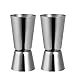 Jigger Spirit Measure - Vaso Medidor Acero Inoxidable Doble 25/50 ml Vaso Medidor para Cócteles Bar Bebidas