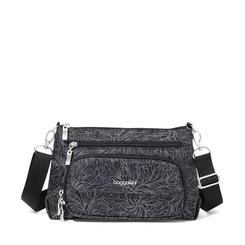 Image of Baggallini Original Everyday 11x7.5 Crossbody Bags Rfid Protected Lightweight Nylon Zippered Travel Purse