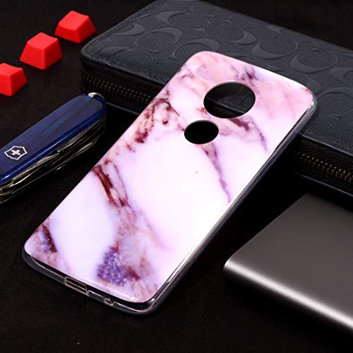 Coque Motorola Moto E5 tpu souple motif marbre violet protection shell