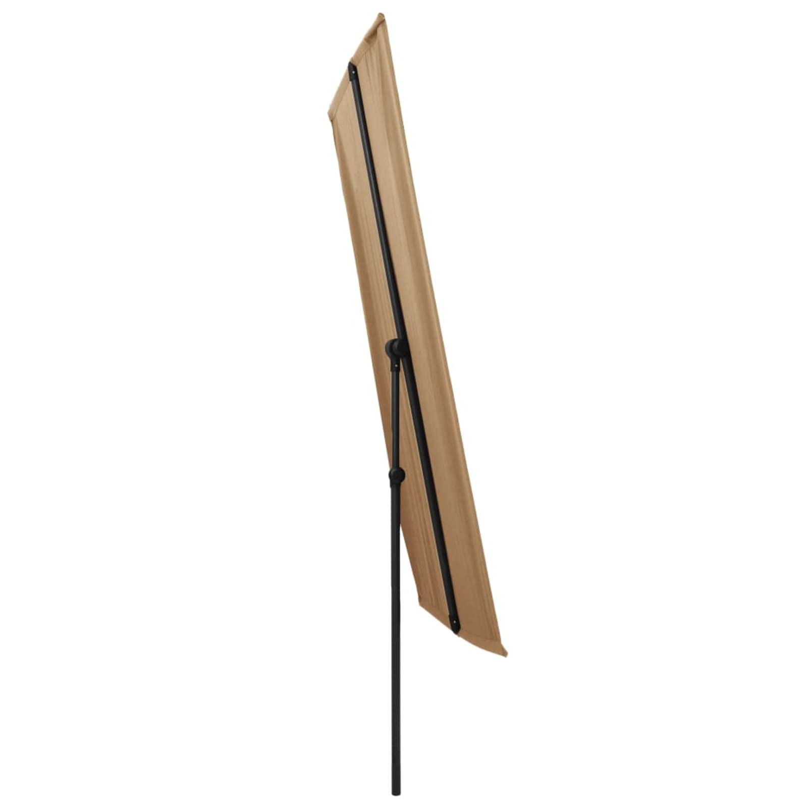 Homgoday Sombrilla de jardín con Palo de Aluminio Tape 180x110 cm Sombrilla de Jardín,Protección UV Sombrilla Jardín Grande Orientable Jardín Parasol Balcón