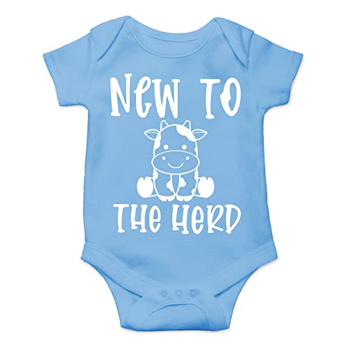 Image of Belle Homie New To The Herd - Funny Baby Essentials Bodysuit - Cute Baby Girl Clothes Newborn Boy Outfit