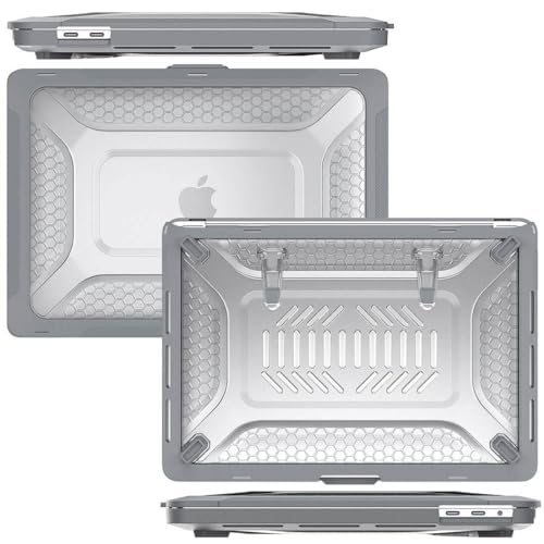 Capa Protetora Anti Impacto Macbook Pro 14.2 pol A2918 A2992 Cor:Cinza