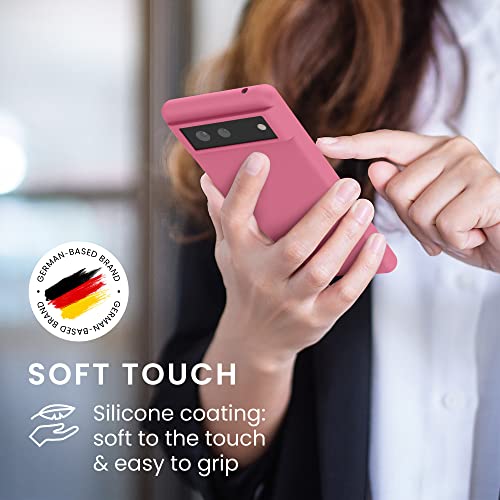 kwmobile Case for Google Pixel 6 Case - Soft Cover - Shockproof Silicone - Wireless Charging Sweet Candy - Image 4