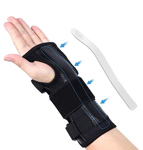 DOACT Wrist Support Black Edge Wrist Strap Wrist Brace, Breathable Right and Left Hand Universal Wrist Protector, Men's Model Single Sell With Manual for Relieves Wrist Pain, Sprains, Tendonitis