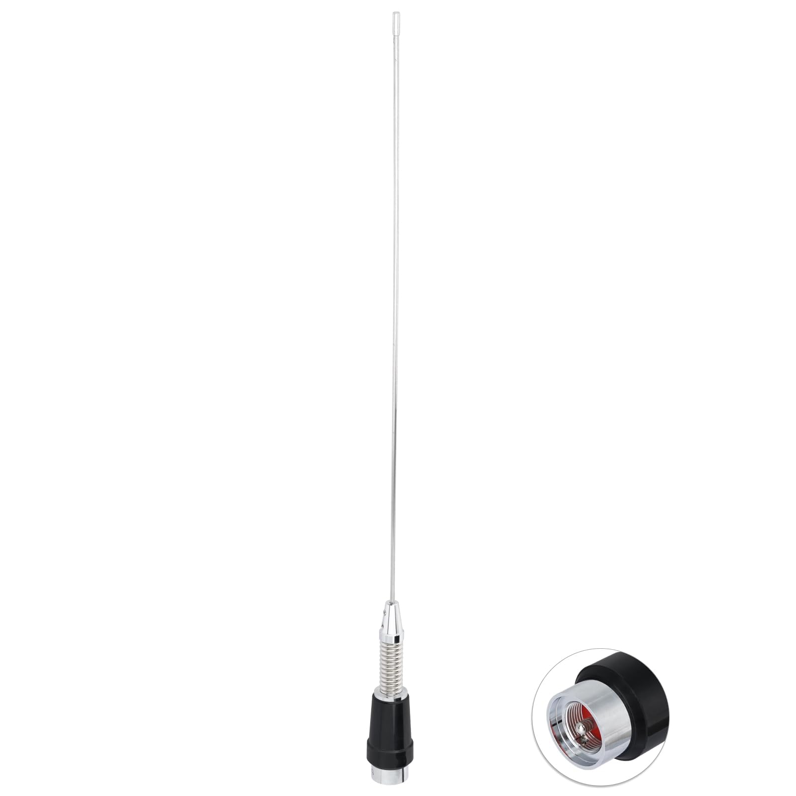 Bingfu Antena de Radio Móvil VHF 136-174 MHz con Conector PL259, Antena de Radioaficionado para Vehículos de 50 cm con Resorte Amortiguador para Radios de Comunicación Bidireccional