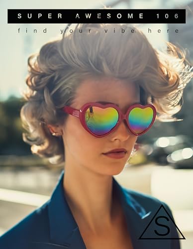 Womens Rusta Rainbow Mirror Lens Plastic Frame Heart Shape Sunglasses2