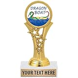 Crown Awards Dragon Boat Trophies, 5 1/2' Starbeam Dragon Boat Trophy, Engraving Included