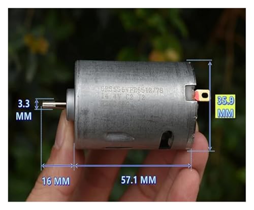 RS-555 36mm motor electrónico 12V 35000RPM miniatura 5
