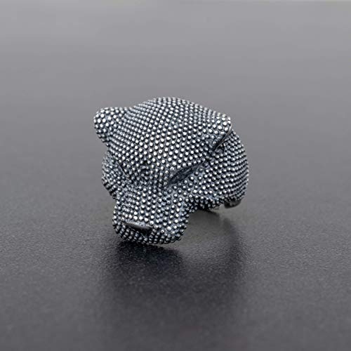 925 sterling silver ring for men ring men jewelry mens gift for men black panther ring punk ring animal ring hip hop ring rapper ring