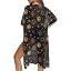 Sun Moon Planet Stars Pattern Black