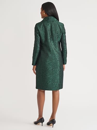 Kasper Women's Button-Front Jacquard Topper4