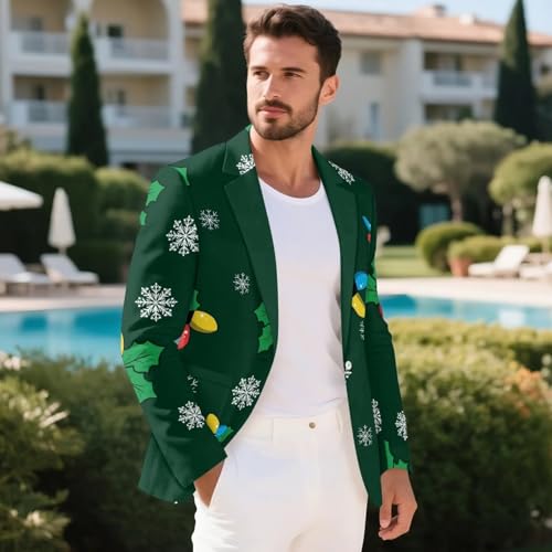 Christmas Jacket for Men Regular Fit Mens Sport Coats for Party Evening Men's Christmas Jacket With Two Pockets4
