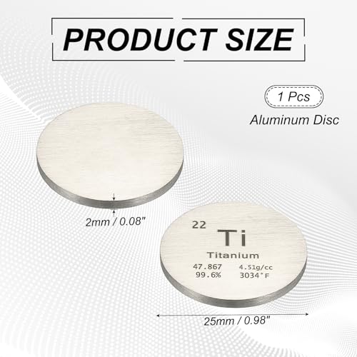 Disque en titane de 1 pouce pour expérience de chimie - 3