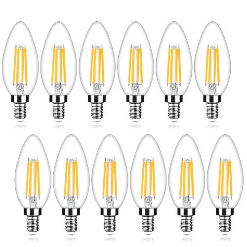 Image of Yochoice E12 LED Candelabra Bulbs, 4W Dimmable B11 Chandelier Light Bulbs
