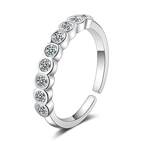 Bague ajustable Argent 925 finie la peur des erreurs de taille femme