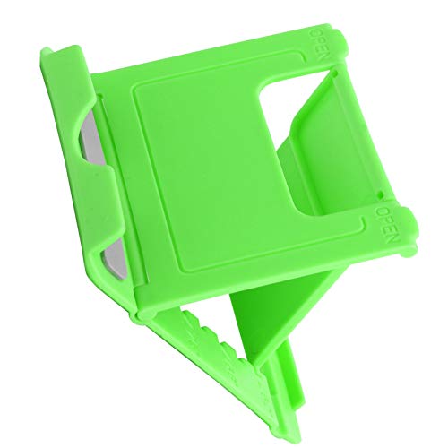 Image of Portable Mobile Stand, Mini Cell Phone Stand, Portable Mobile Phone Stand, Desktop Cell Phone Holder, Foldable Phone Support, Suitable for Cell Phones, Tablets(Green)
