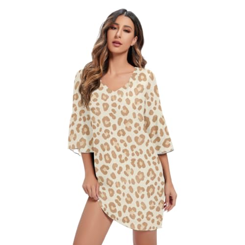 Vestido de gasa para mujer ideal para tardes de verano y paseos con corte acampanado
