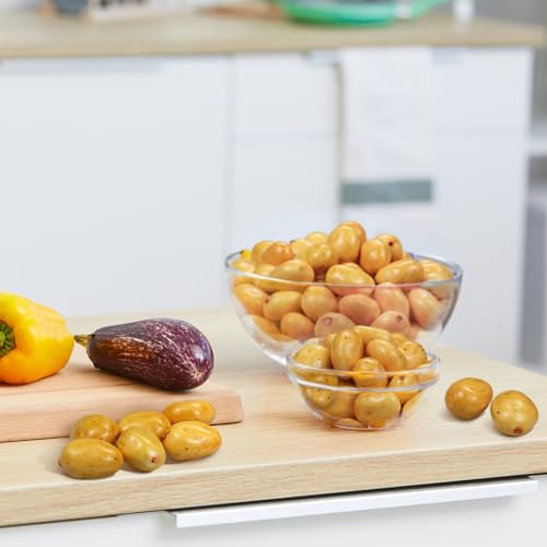 Lorigun 30pcs Mini Artificial Potatoes, Lifelike Fake Potatoes Simulation Mini Vegetable for Home Kitchen Decoration - Thumbnail 2